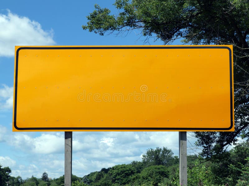 Big Blank Highway Sign stock images Big Blank Highway Sign stock images