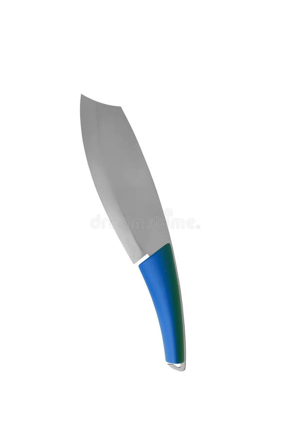 Big blue knife stock photography