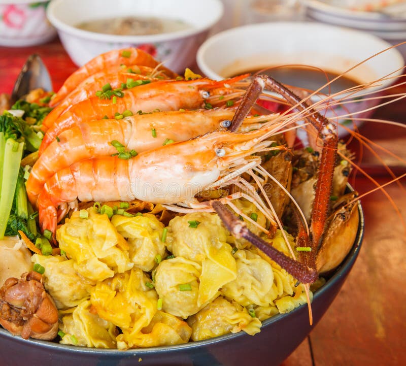 Big bowl noodles stock photo. Image of thai, chinese 44189422