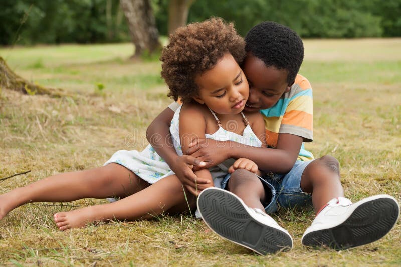 Big brother is caring of his sister