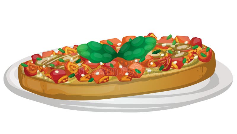 Bruschetta Stock Illustrations – 3,380 Bruschetta Stock Illustrations ...