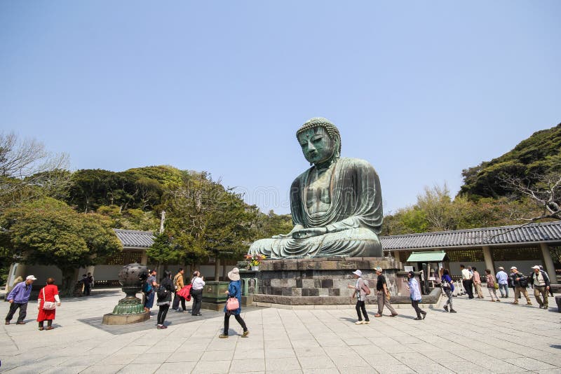 The Big Buddha, Daibutsu, in Kamakura, Japan Editorial Photo Image of