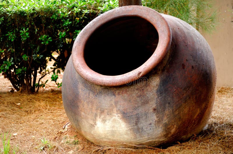 Big Ceramic Pot stock image Big Ceramic Pot stock image