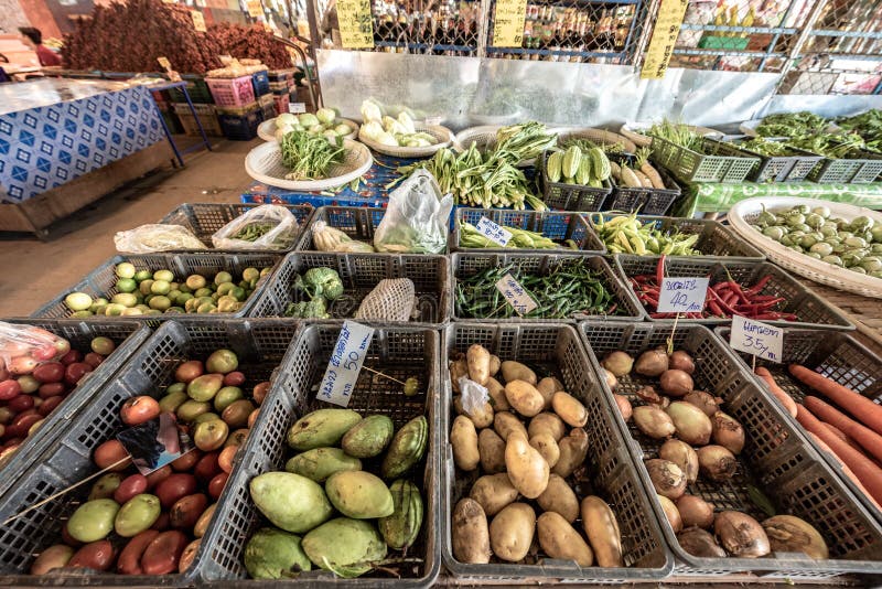 Big choice of fresh fruits and vegetables on market counter stock photos Big choice of fresh fruits and vegetables on market counter stock photos