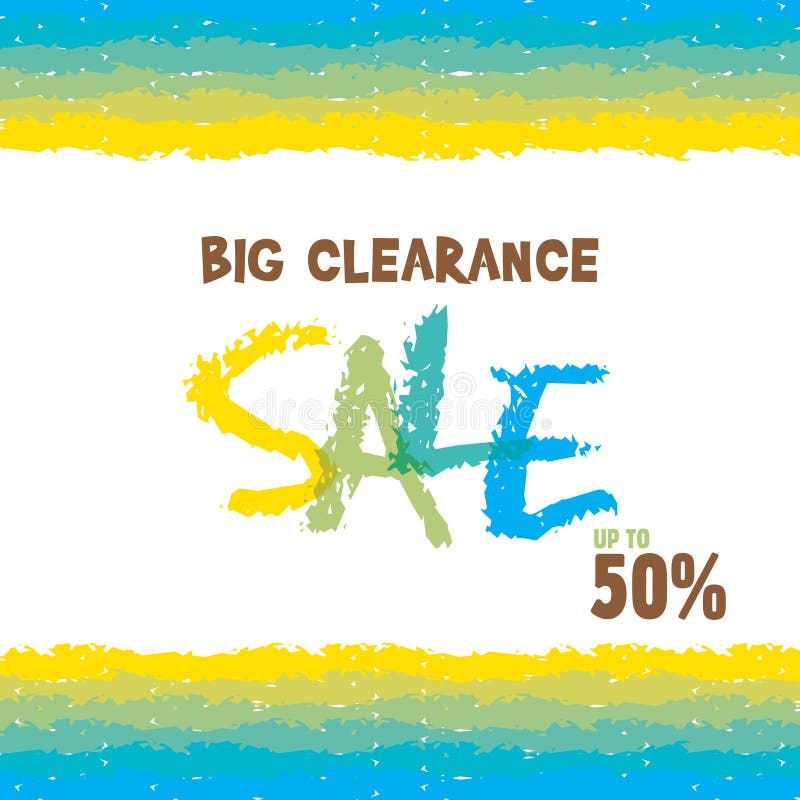 Big clearance sale banner stock vector. Illustration of clearance