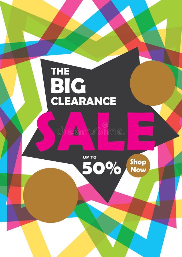 Big clearance sale banner stock vector. Illustration of label 91906489