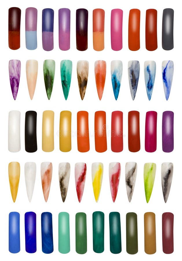 Multi-color nail polish stock photo. Image of object, luxury - 8105650