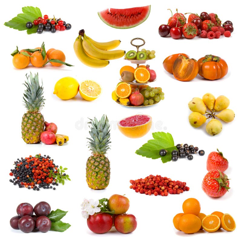 Big collection of fruits