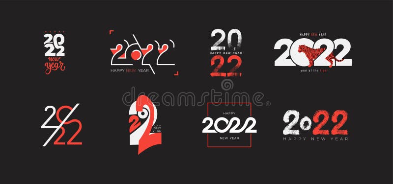 Happy New Year 2022 Logo Design