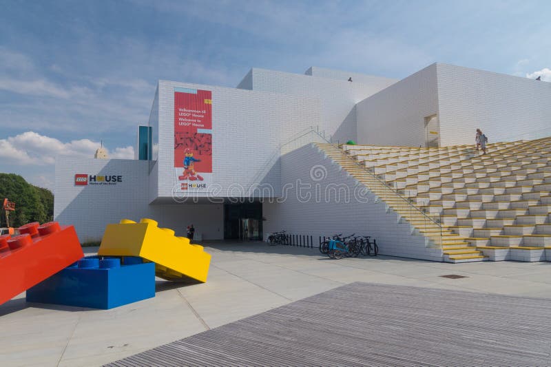 Bricks in Front of Lego House, Billund, Denmark Editorial Stock Image -  Image of summer, entrance: 126873759