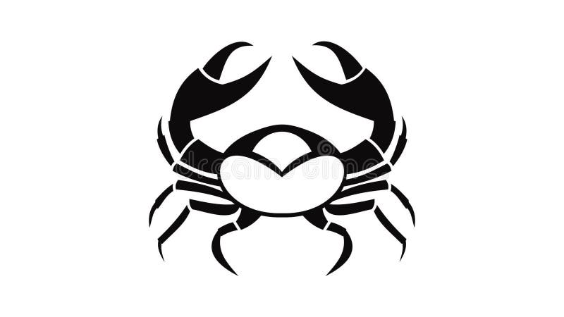 Big crab icon animation stock illustration