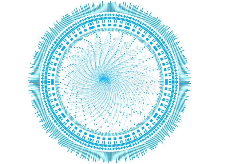 Big data abstract concept. Graphic background. royalty free illustration