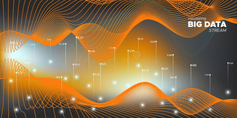 Big Data Analytics System Visualization Stock Vector Illustration Of