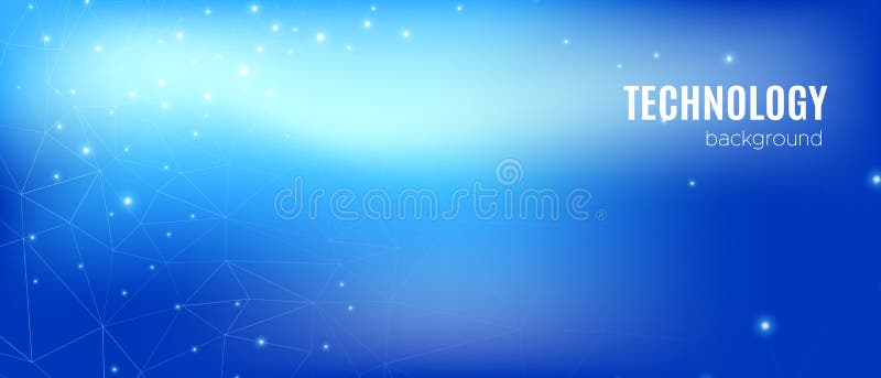Big Data Abstract. Technology Poster. Blue stock illustration