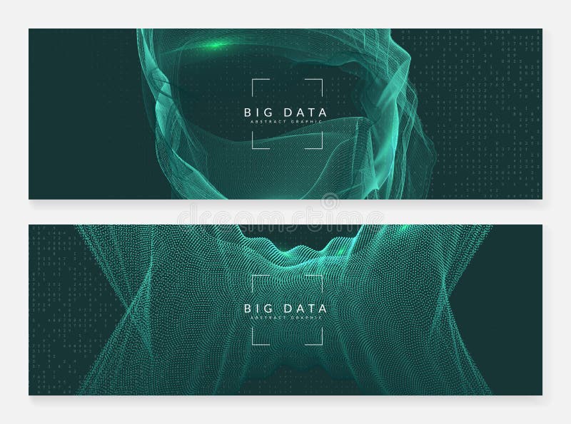 Big data background. Digital technology abstract royalty free illustration