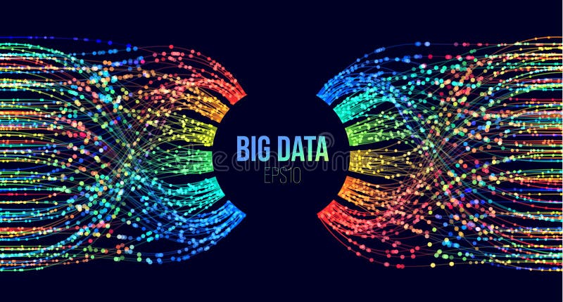 Big data classification vector background. Parsing analysis technology. Splash screen for courses vector illustration