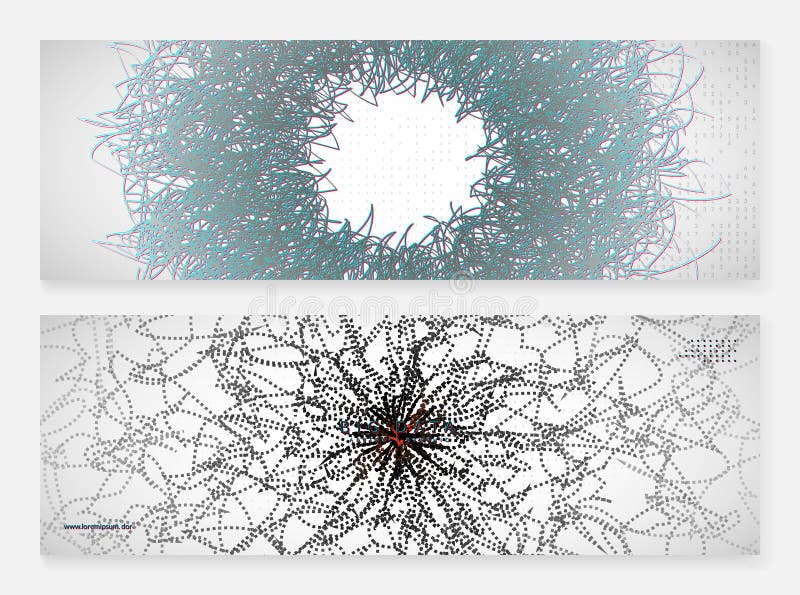 Big data concept. Digital technology abstract royalty free illustration