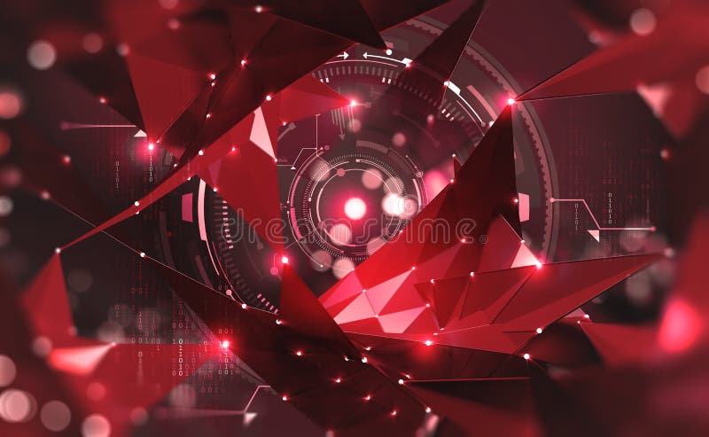 Big data concept. Global information field. Future network royalty free illustration