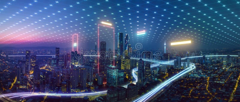 Big data connection technology concept royalty free stock photos
