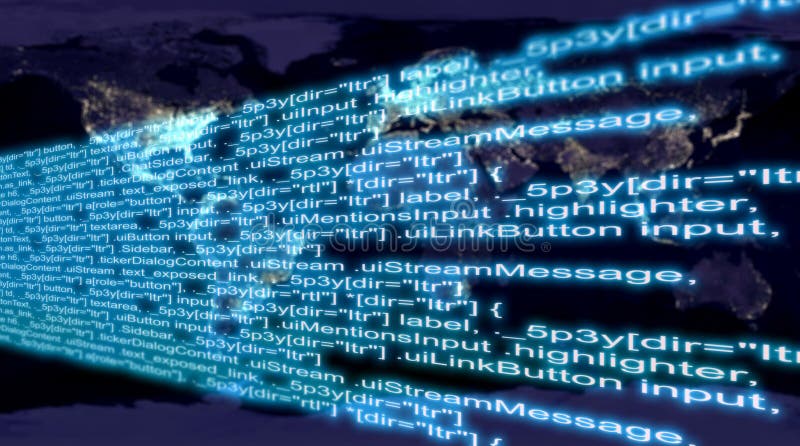 Big Data flow stock illustration