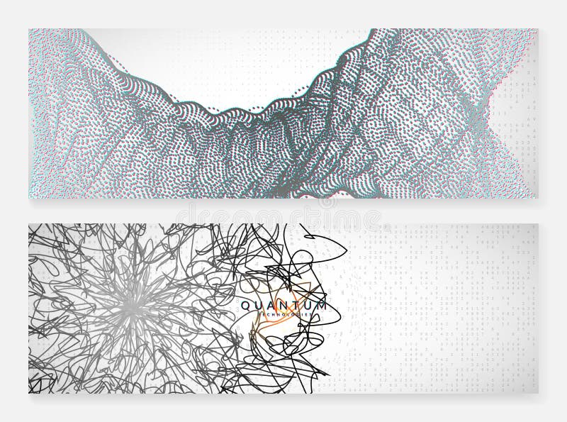 Big data learning. Digital technology abstract royalty free illustration