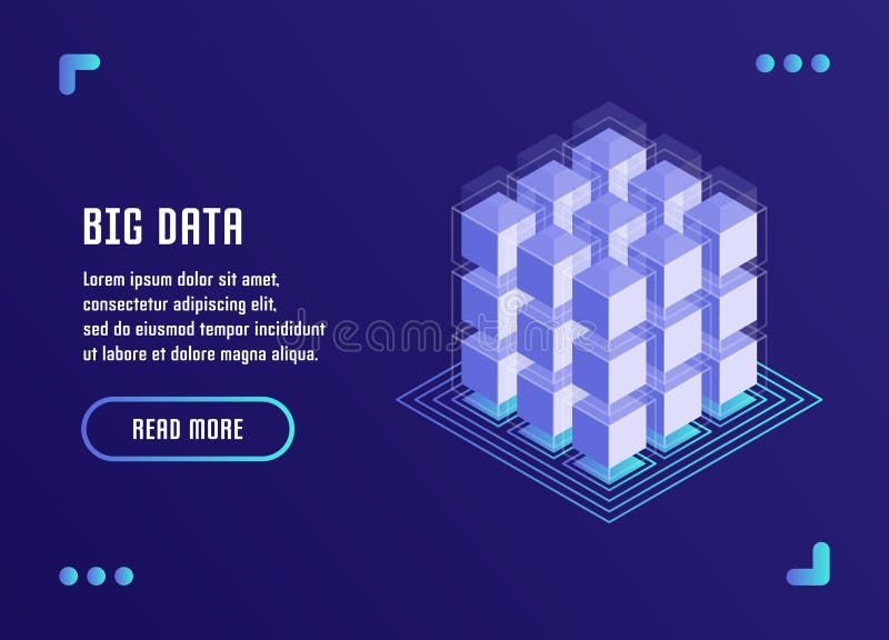 Big data processing, Data Analysis, Data storage, Blockchain technology. Vector illustration in flat isometric 3D style vector illustration Big data processing, Data Analysis, Data storage, Blockchain technology. Vector illustration in flat isometric 3D style vector illustration