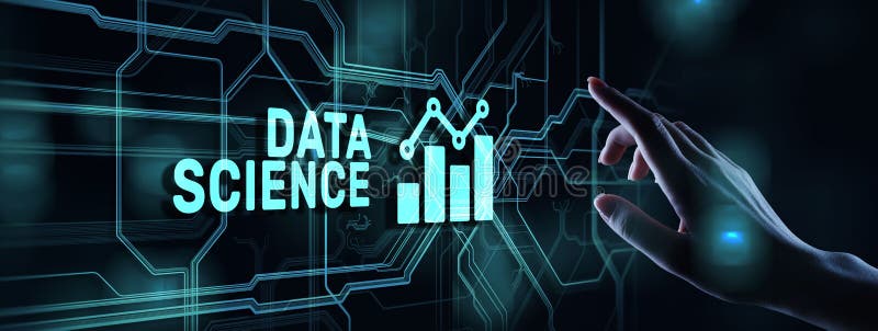 Big Data science analysis business technology concept on virtual screen. royalty free stock images Big Data science analysis business technology concept on virtual screen. royalty free stock images