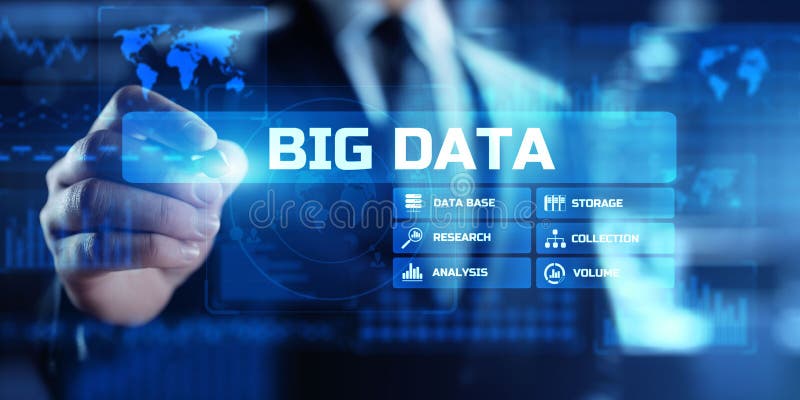 Big data science analytics analysis business technology concept foto de archivo libre de regalías