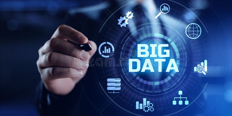 Big data science analytics analysis business technology concept foto de archivo