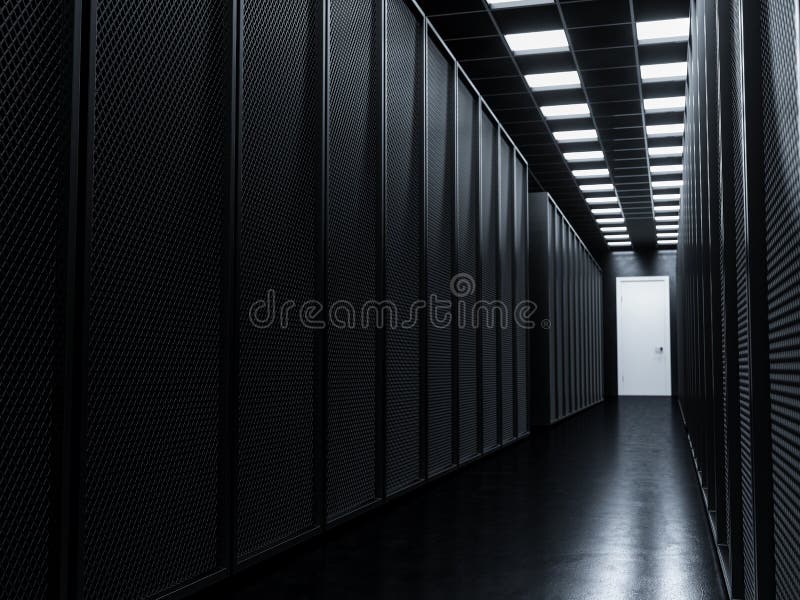 Download Big data server room stock illustration. Illustration of cyberspace - 102859877