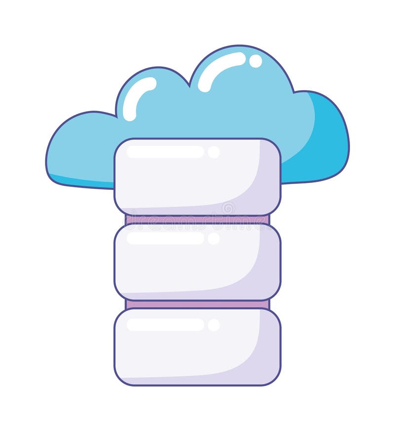 Big data server technology royalty free illustration