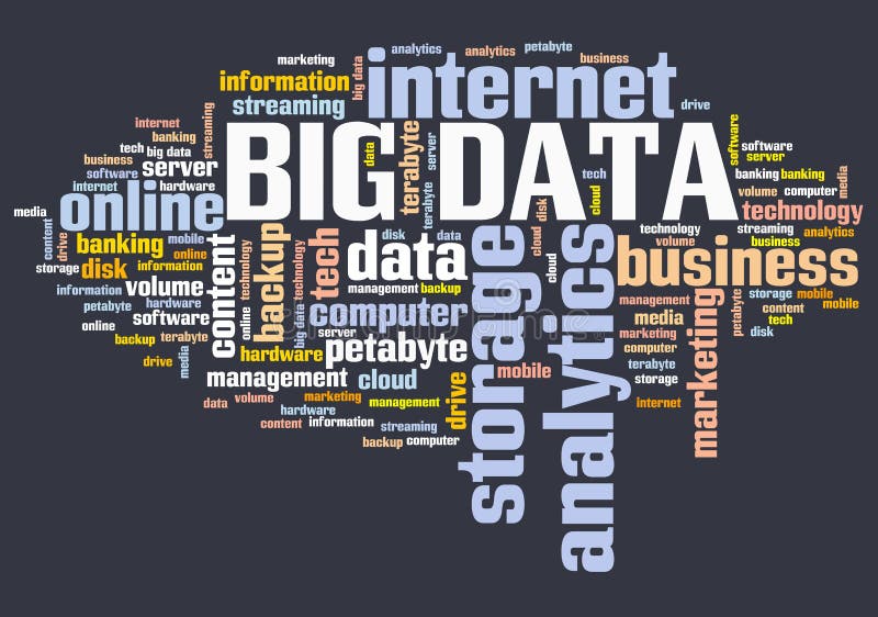 Sign data. Petabyte. Data and information Word cloud. 4 Petabytes.