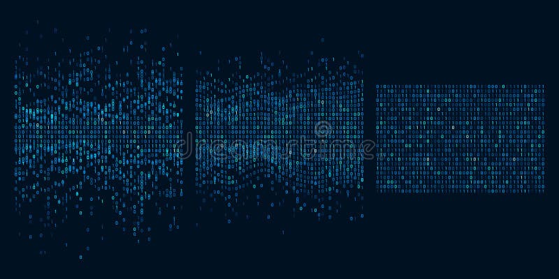 Big data sorting. Information analytics algorithms, machine learning and intelligence data picking vector concept royalty free illustration