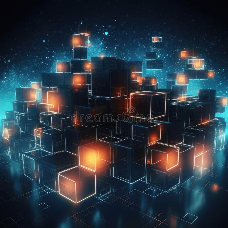 Big Data Storage Technology. Abstract Data Cube Background. Information Server. Data Science Computer Science Algorithms royalty free illustration