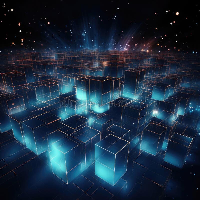 Big Data Storage Technology. Abstract Data Cube Background. Information Server. Data Science Computer Science Algorithms royalty free illustration