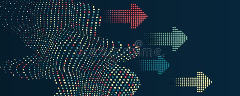 Big Data Stream Futuristic Infographics. File Structuring, Machine ...