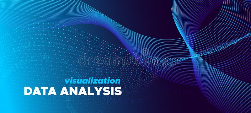 Big Data Stream. Glow Technology Abstract. Violet royalty free illustration