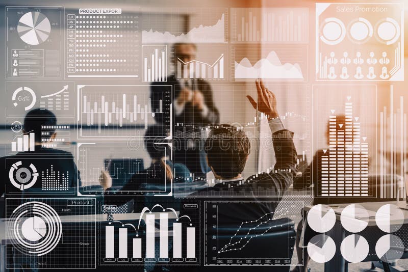 Big Data Technology for Business Finance Concept. unități stock images