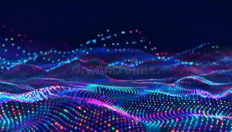 Big data technology Data science analysing artificial intelligence generative AI deep learning machine learning algorithm Neural vector illustration