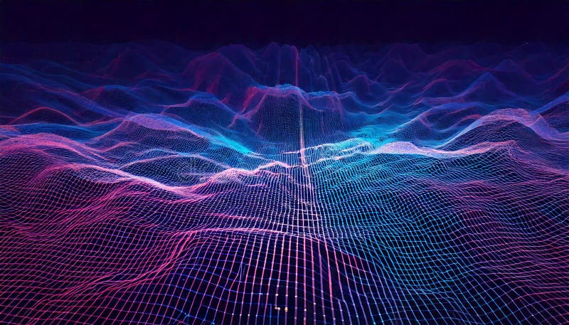 Big data technology Data science analysing artificial intelligence generative AI deep learning machine learning algorithm Neural stock illustration