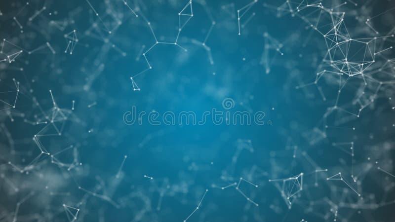 Big data visualization, abstract nanotechnology Blue color plexus background,mesh nanotechnology global network with stock illustration