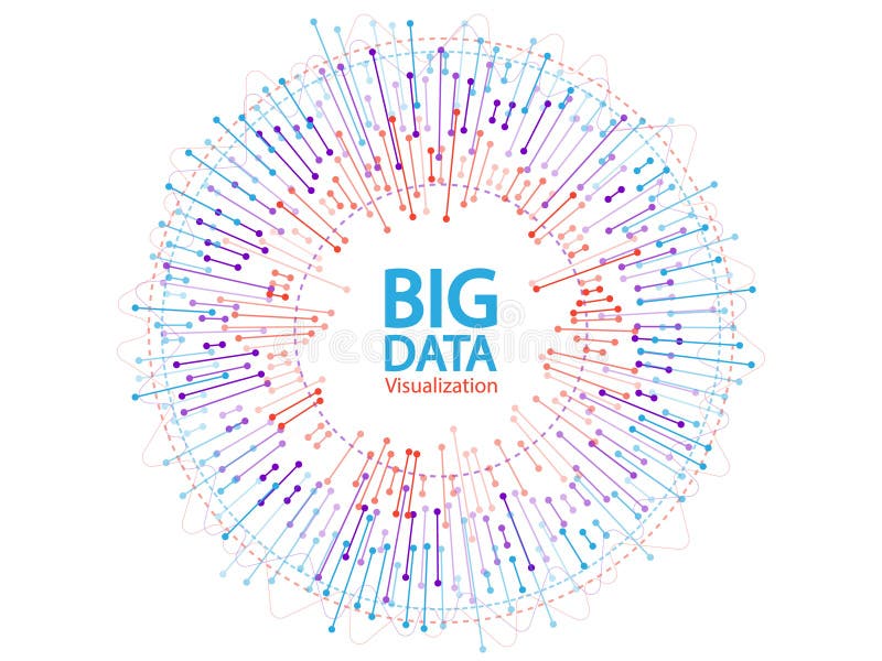 Big data visualization concept vector design. vector illustration