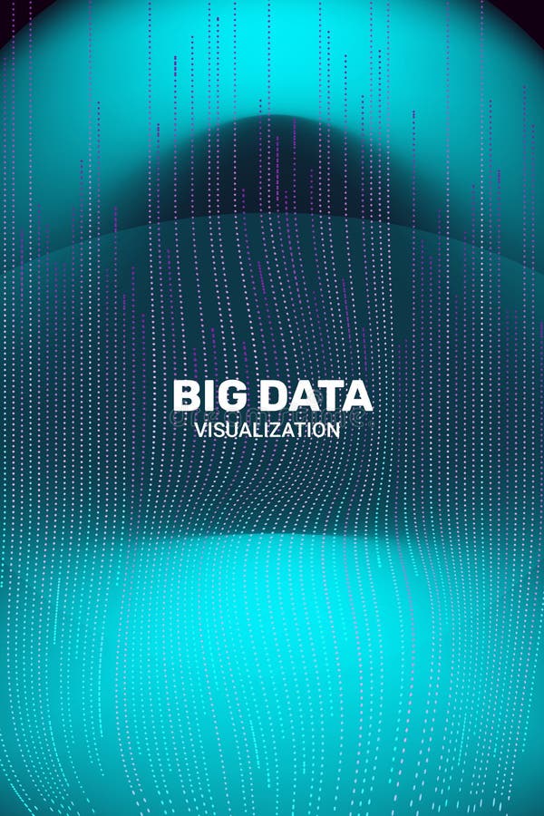 Big Data Visualization. 3D Futuristic Information. royalty free illustration Big Data Visualization. 3D Futuristic Information. royalty free illustration