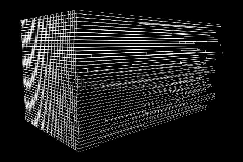 Big data visualization vector concept stock illustration