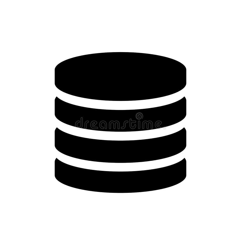 Tehnologie de stocare a datelor pentru baze de date de dimensiuni mari vector illustration