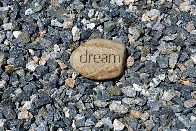 Big dream on small rocks stock image. Image of brown, idea 2803915