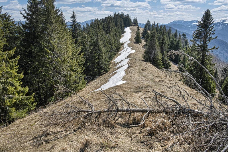 Big Fatra mountains from Lysec hill, Slovakia