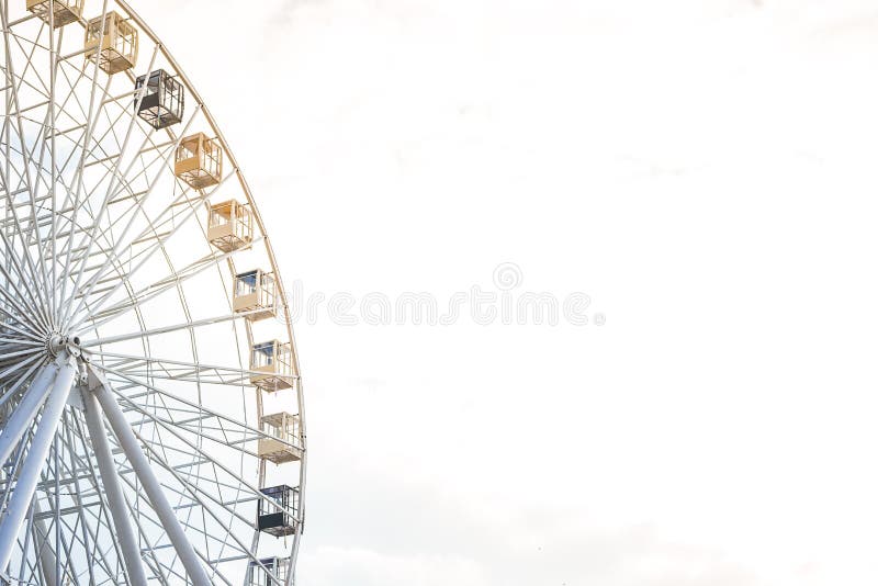 Big ferris wheel against the sky