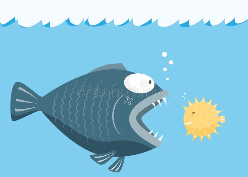 Big Fish Eat Little Fish. Fear of Small Fish Concept Stock Vector - Illustration of grunge, fishy: 44500495 Big Fish Eat Little Fish. Fear of Small Fish Concept Stock Vector - Illustration of grunge, fishy: 44500495