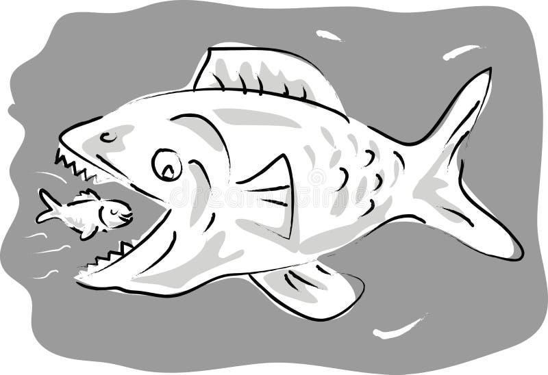 drawing of a big fish  Clip Art Library